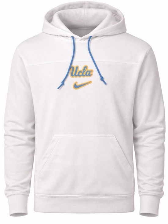 Nike Other - Nike UCLA Bruins Team Issued Hoodie Waffle Knit White Sideline Men’s Size XL NWT